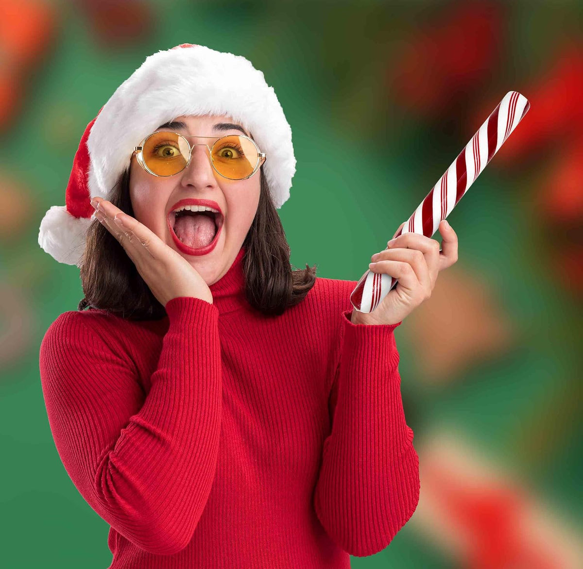 Jumbo seventeen point five inch Christmas candy cane photo prop