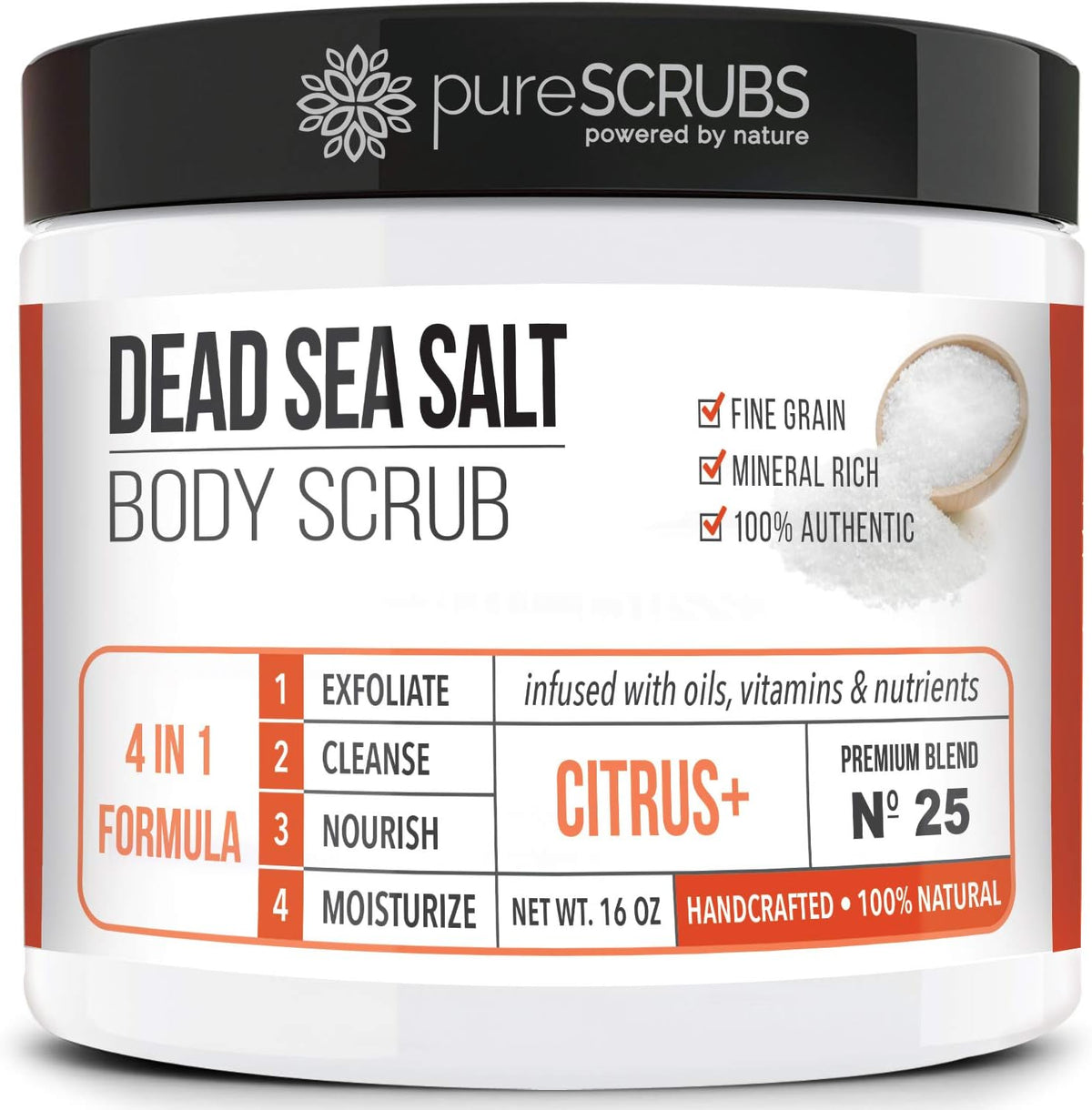 Premium Rose Body Scrub Set, Exfoliating Dead Sea Salt Scrub | Ultra Skin Smoothing, Deeply Moisturizing Body Exfoliator, Shower Scrub for Rough, Dry Skin, Includes Loofah, Spoon & Soap - Image 9