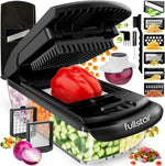 Fullstar Pro Original Vegetable Chopper & Spiralizer, Kitchen Prep Tool | 4 in 1 Veggie Slicer, Onion & Fruit Cutter with Sharp Stainless Steel Blades & Container, All-in-One Food Prep Tool (White) - Image 11