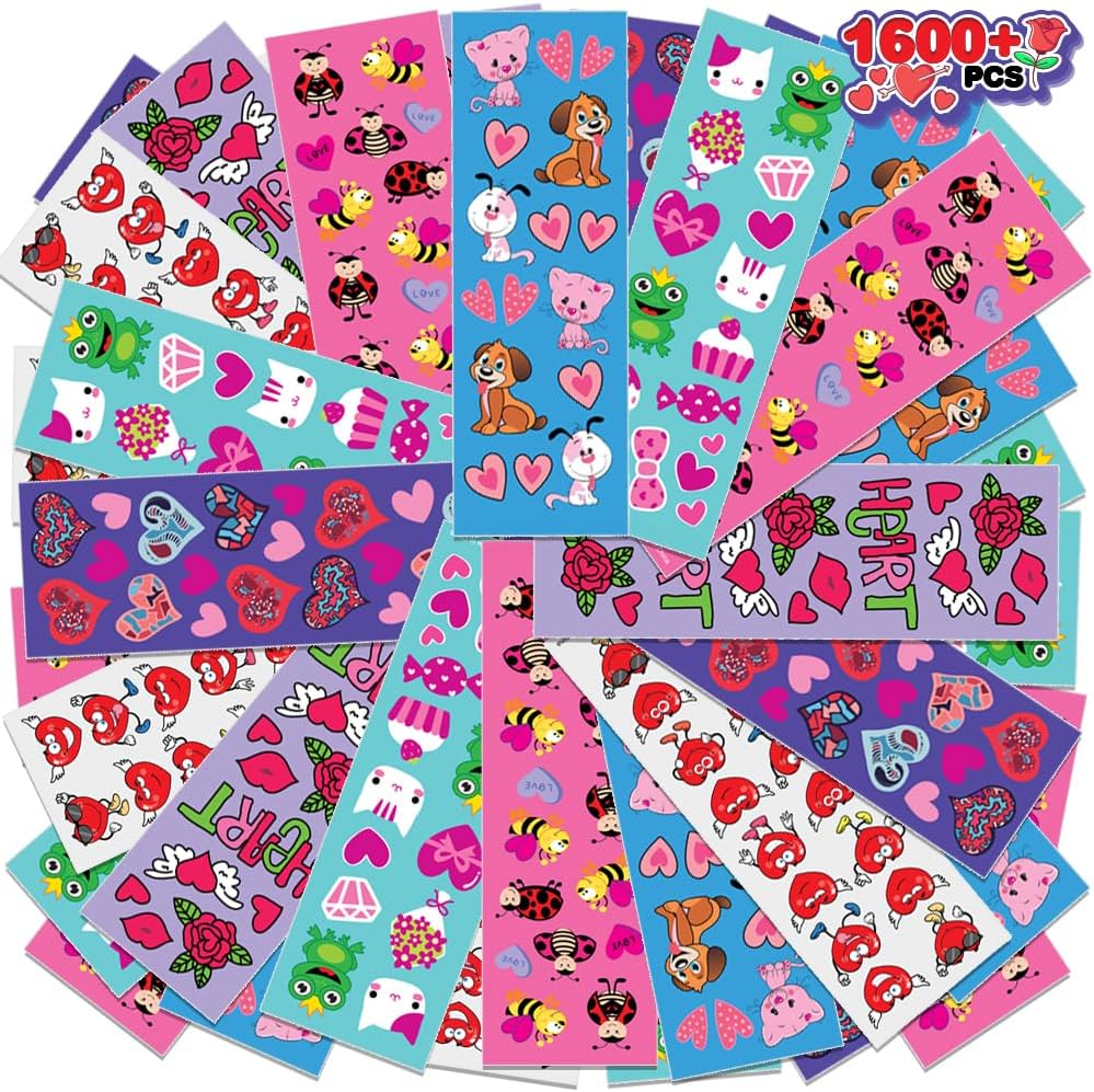 ArtCreativity valentines stickers for kids front view packaging