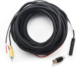 Rear view camera lens and wiring harness detail for GMC Sierra trucks