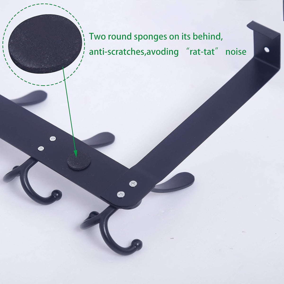 WEBI black door hanger installed in modern bathroom