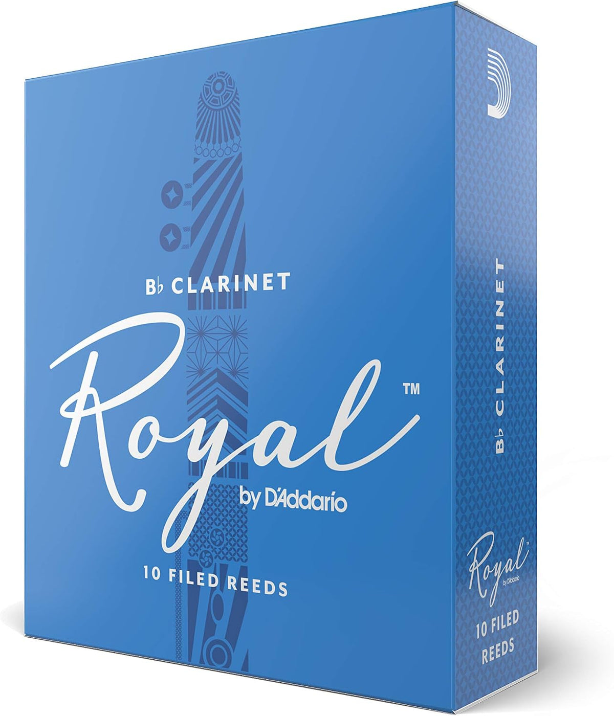 D'Addario Royal Bb Clarinet Reeds front box view musical accessory