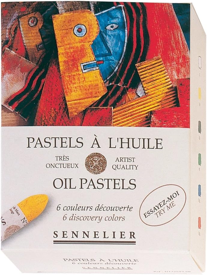 Sennelier oil pastel discovery set of 6 front packaging view