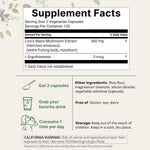 Micro Ingredients supplement bottle side label showing ingredients