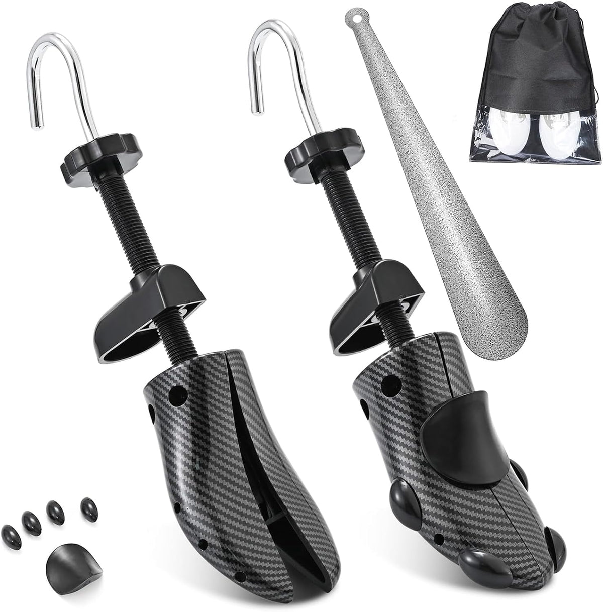 Eachway Pair of Professional 2-Way Premium Shoe Stretcher Tough Plastic Shoe Trees, Adjustable Length & Width Durable Shoe Shaper for Men and Women (Large) - Image 11