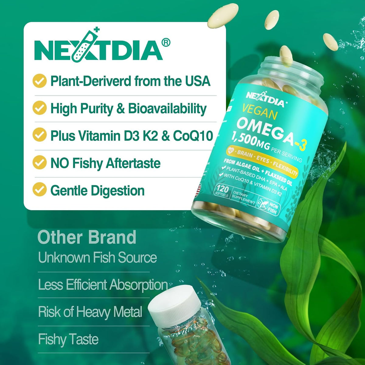 Nextdia lifestyle and wellness supplement imagery