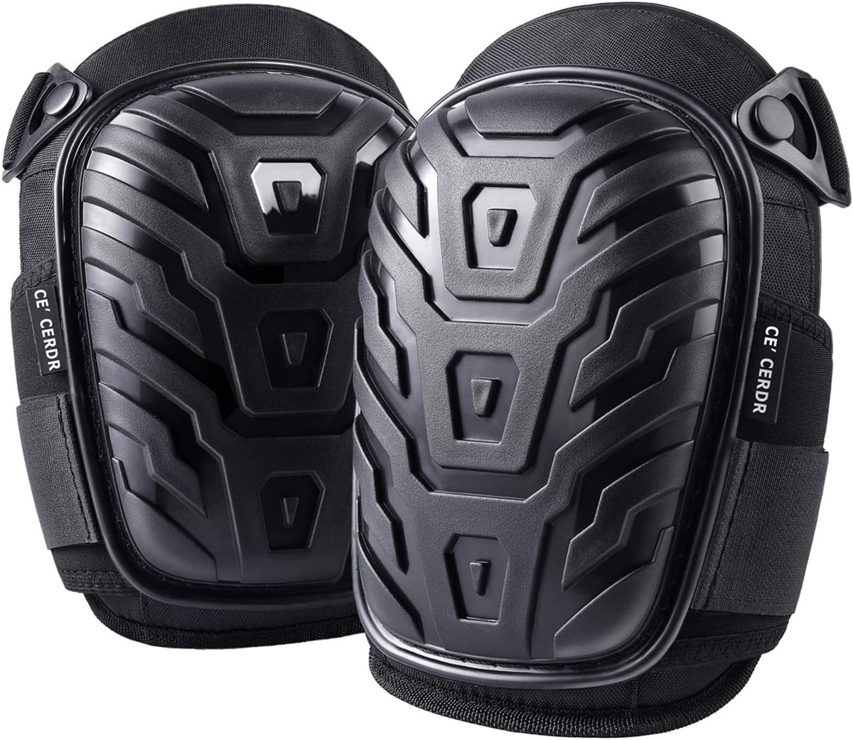 CE' CERDR heavy-duty knee pads packaged for USA import