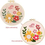Pllieay eight-inch round plastic embroidery hoop and display stand