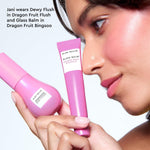 Glow Recipe Niacinamide Dewy Flush Tinted Liquid Blush Serum - Glowy Blush for Cheeks to Smooth, Hydrate & Brighten - Liquid Korean Makeup with Buildable Soft Pink Tint - Dragon Fruit Flush (0.4 oz) - Image 9