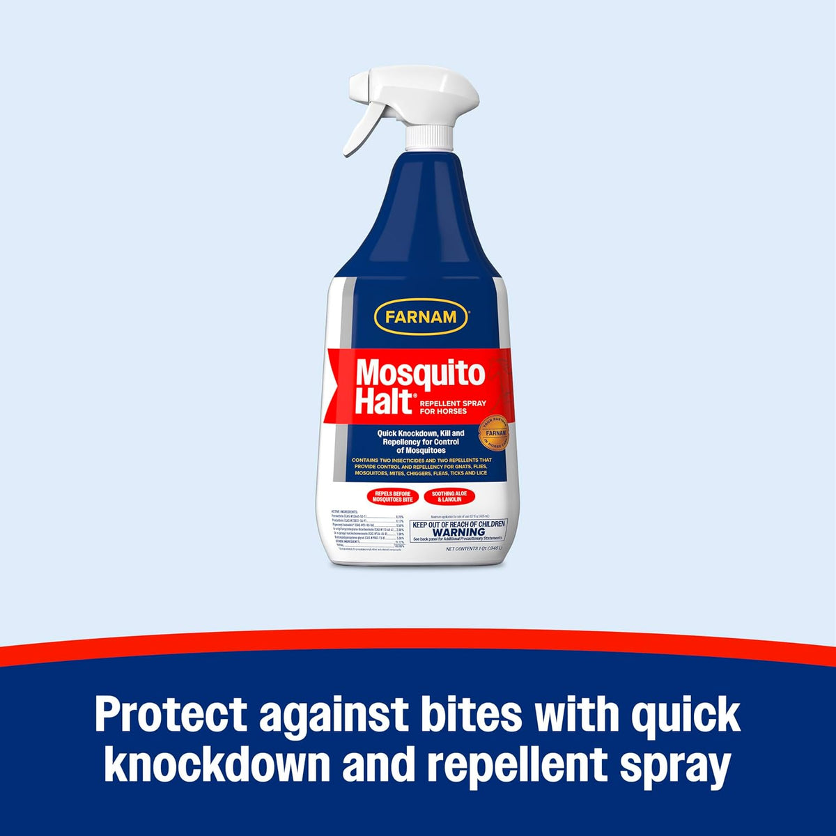 Farnam quick knockdown mosquito spray for horses packaging details