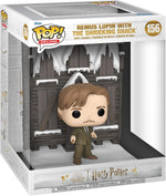 Funko Pop Deluxe Harry Potter Hogsmeade building and character side angle