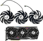 LTANDBR PLD09210B12HH graphics card cooling fan front view showing ninety millimeter fan blades for GPU repair
