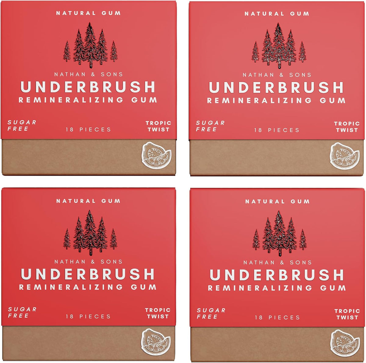 Underbrush Mastic Mint Remineralizing Natural Gum, Sugar Free Xylitol Gum with Hydroxyapatite, Supports Fresh Breath and Oral Health, Tree Sap Base, Gluten Free, No Sucralose or Aspartame, 4 Pack - Image 13