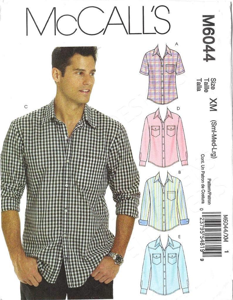McCall's M6044 paper pattern envelope back with sizing and fabric requirements