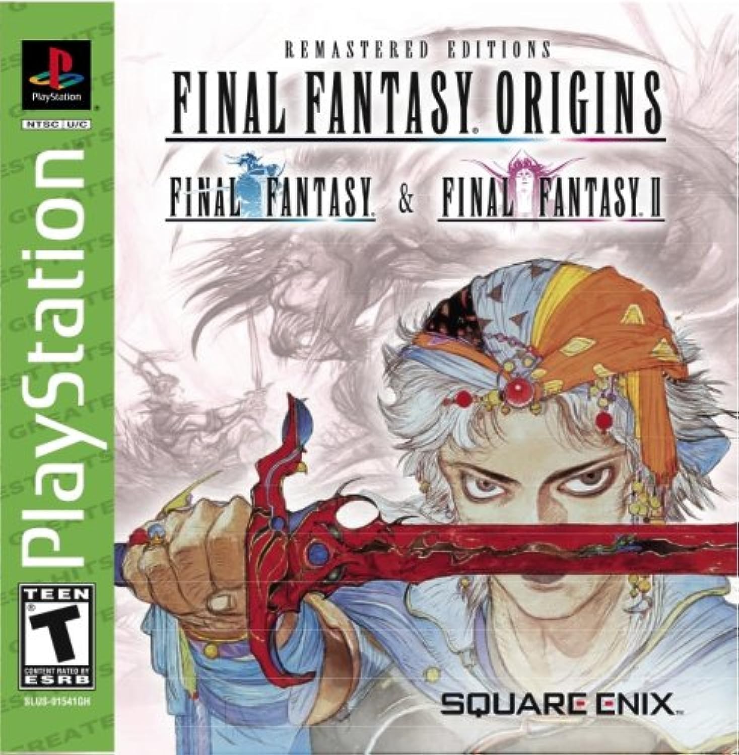 Square Enix Final Fantasy Origins PlayStation game disc front cover art.