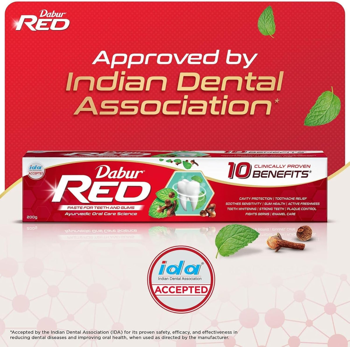 Dabur Red Paste combo pack promotional layout