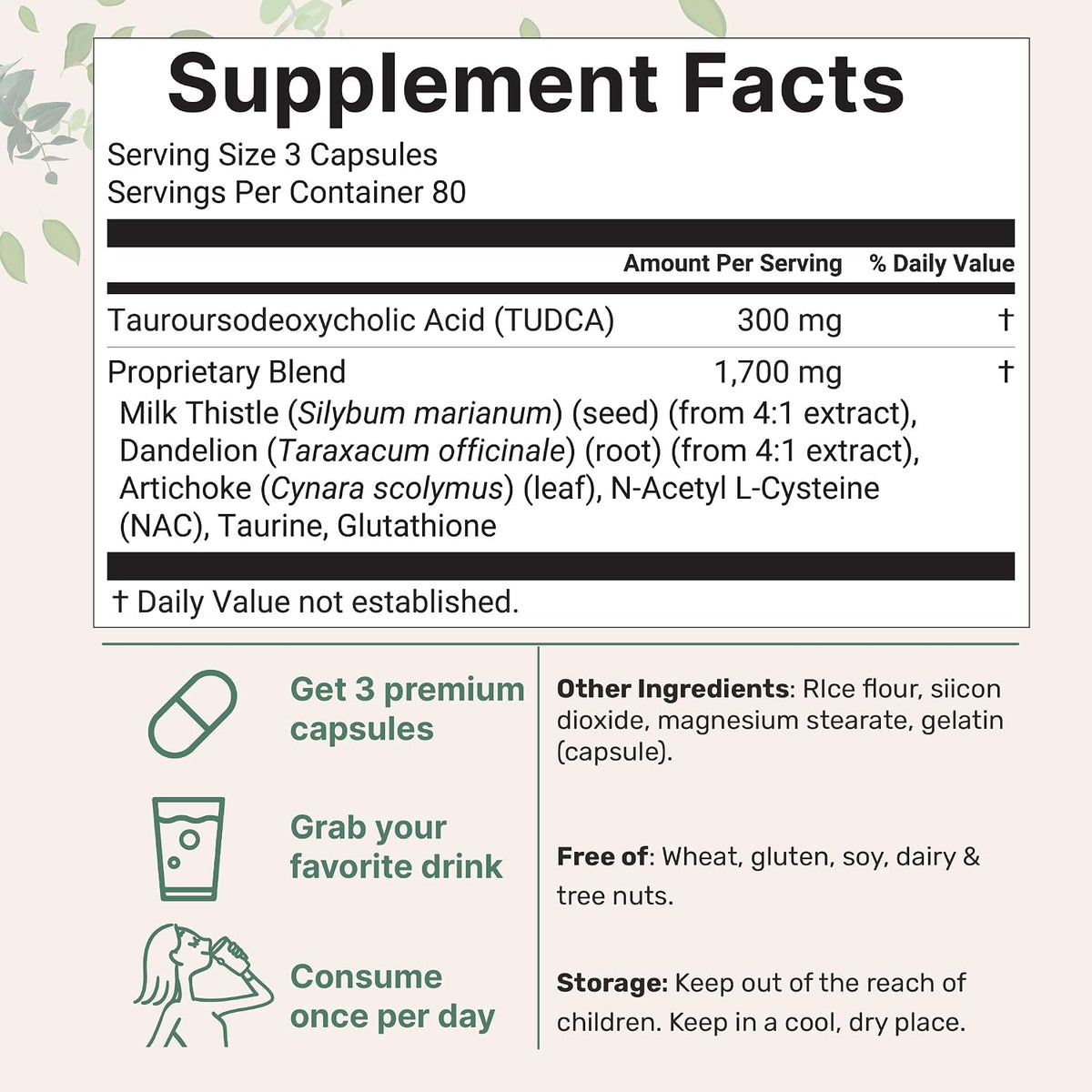 Micro Ingredients 7-in-1 complex capsule bottle back label