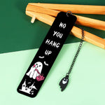 Raddimelo spooky horror movie bookmark close up of the stainless steel etching