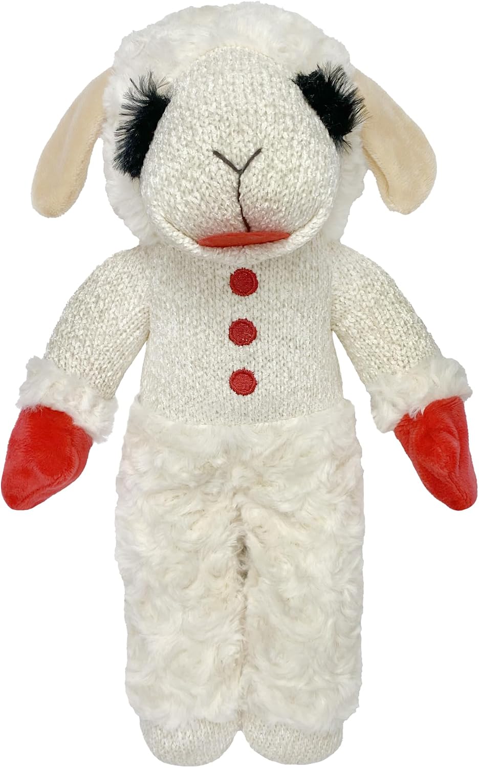 Multipet Lamb Chop Dog Plush Toy - Squeaky Toy for All Dogs - Extra Soft Plush - Stuffed Animal Dog Toy for Cuddling & Playing - Cute Pet Toy (6", Cream) - Image 12