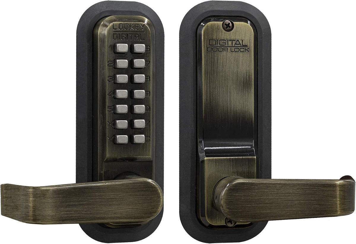 Lockey USA mechanical push-button combination lock packaging and parts