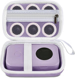 TUGUAI hard label maker carrying case front view in purple color