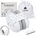 Lictin 2-in-1 baby noise cancelling earmuffs front view