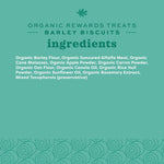 Soy free organic hamster and bunny biscuits ingredient graphic representation