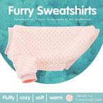 ZIAGAOP warm pink dog sweater round neck detailing for medium cats