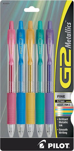 Pilot G2 8-pack pouch back label and specifications