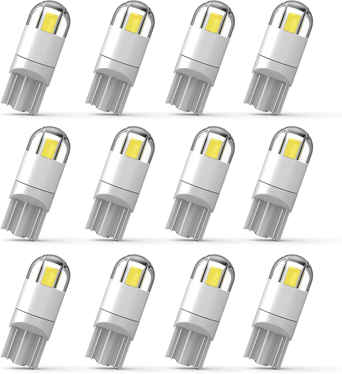 WEIMELTOY 194 LED car bulb pack front view premium automotive lighting replacement