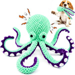 Fuufome Squeaky Plush Octopus Dog Toy front view interactive pet supplies online