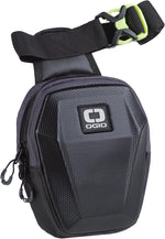 Ogio Molded Leg Bag Black front view for motorcycle riders