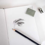 Mont Marte drawing book textured hardcover close up