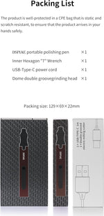 DSPIAE precision detail grinder packaging and complete set