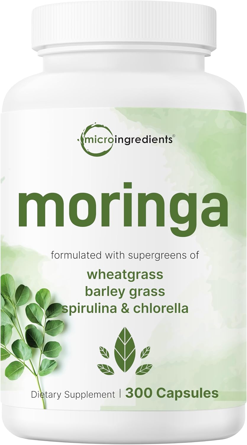Micro Ingredients Moringa Oleifera front view bottle package