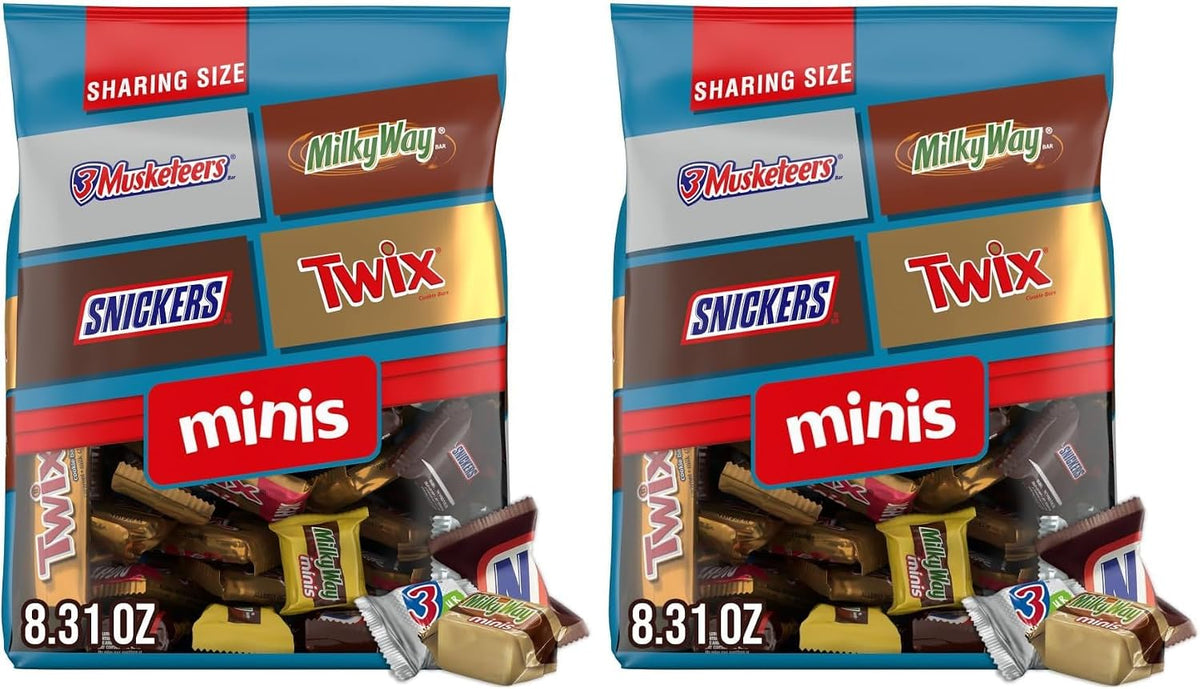 SNICKERS, TWIX, MILKY WAY and 3 MUSKETEERS Soccer Watch Party Candy Individually Wrapped Chocolate Candy Bars Football Variety Pack, Sharing Size, 8.31 Oz Bulk Bag - Image 10