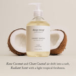 Deep Steep moisturizing hand wash texture and lather