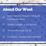 Revolution Fibers Corriedale Wool Roving 1 lb (16 Ounces) for Spinning | Soft Chunky Jumbo Yarn for Arm Knitting Blanket |100% Natural Undyed (Off-White) Wool Yarn Bulk, Felting Core, Carded Stuffing - Image 9