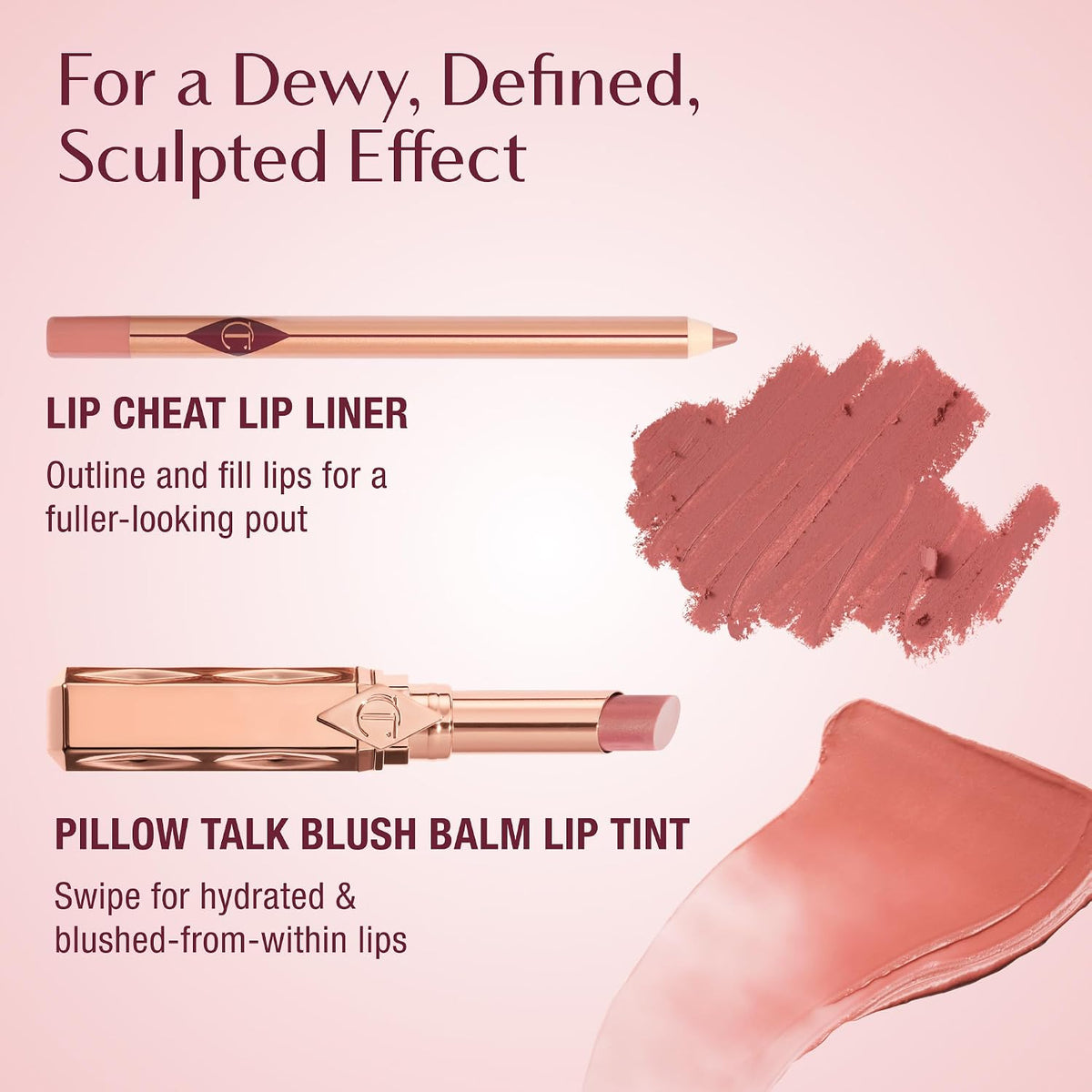 Pillow Talk custom shade adaptive blush balm container open