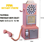 Guyifuny retro telephone showpiece on display shelf