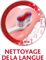 Parodontax toothbrush soft bristles close up