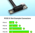 SinLoon M.2 to PCI-E 1X adapter gold plated fingers detail