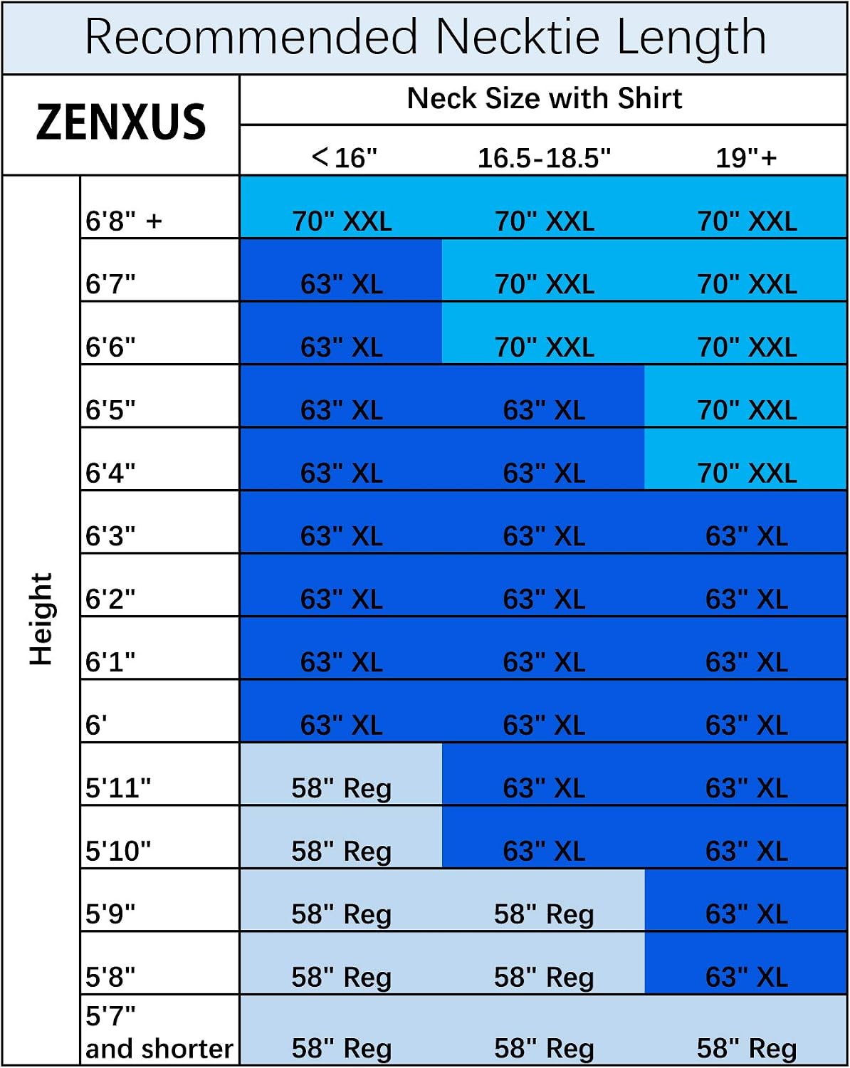 Zenxus formal wear necktie set overview