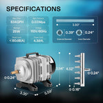 VIVOSUN aquarium air pump aluminum alloy casing details