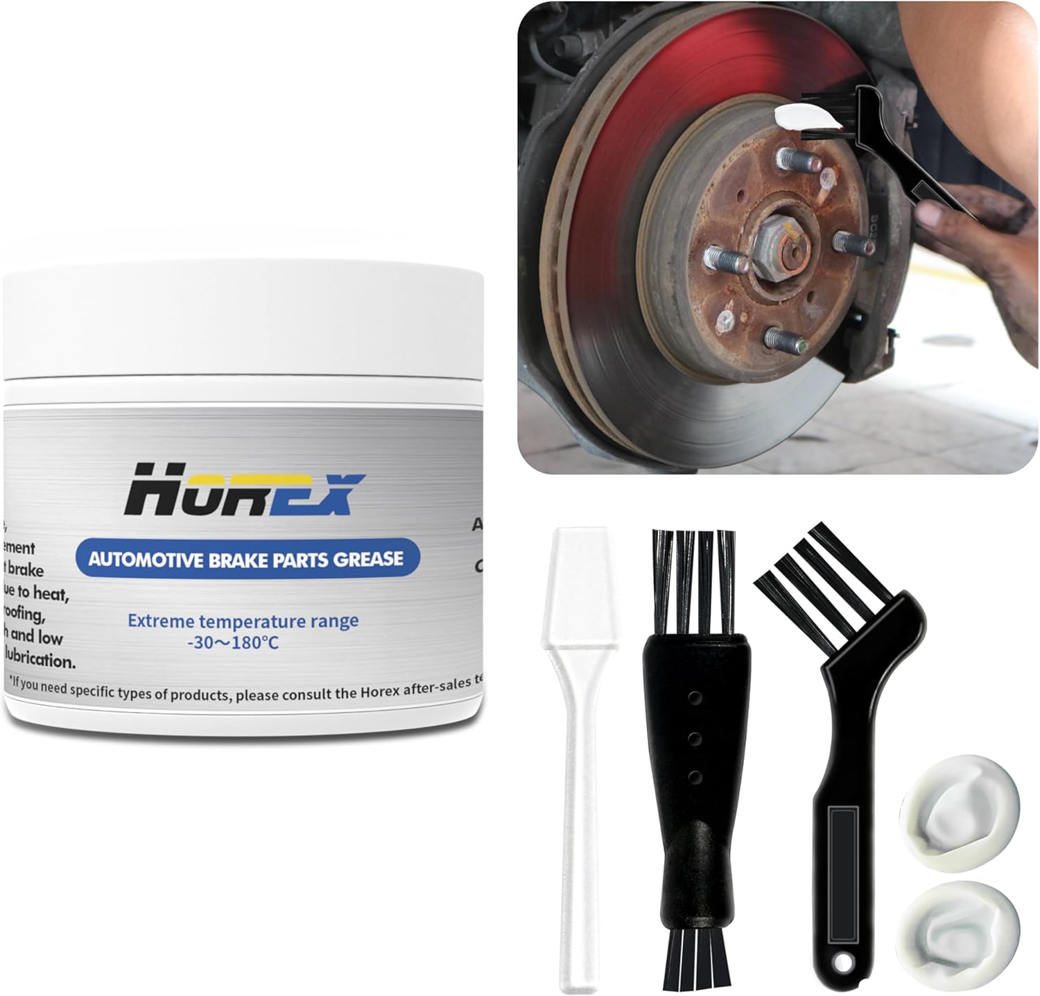 Horex Automotive Brake Parts Grease 50g tin front view