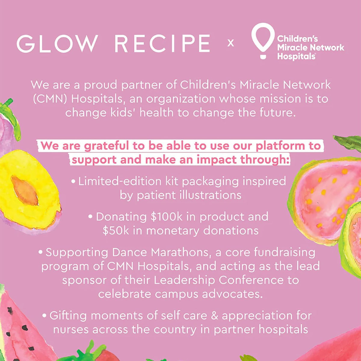 Authentic USA imported Glow Recipe hydration skincare set displaying the vegan ingredients label clearly.