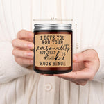 LEADO novelty gift candle styled for men boo basket