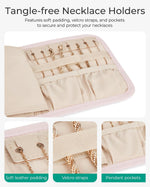 Bagsmart jewelry organizer ring band and earring holder panel