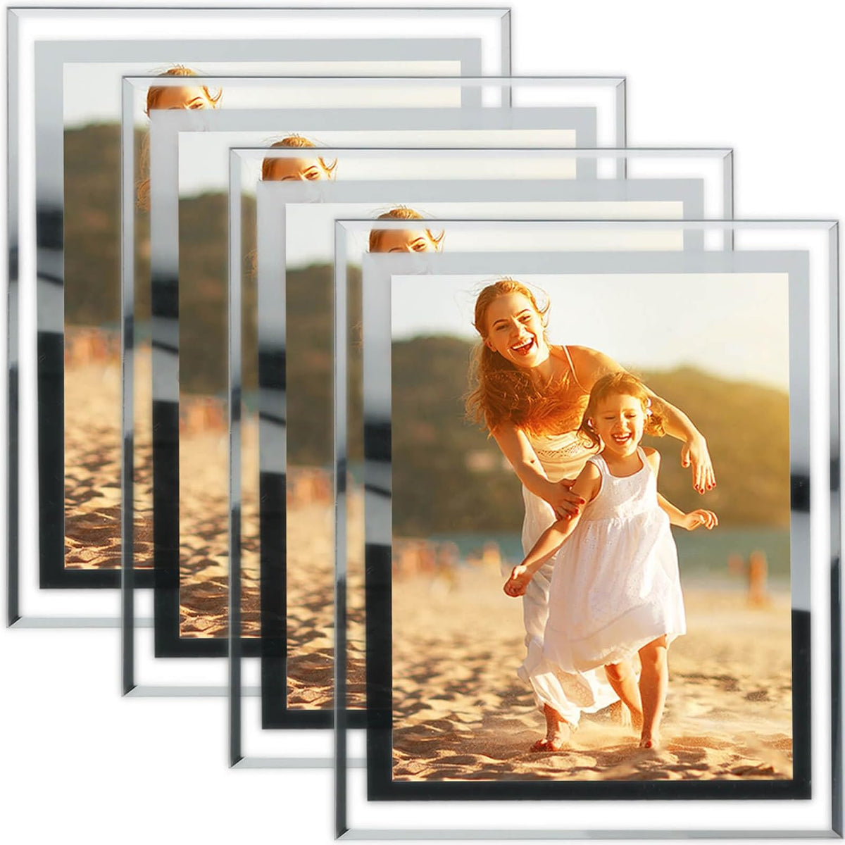 Horizontal orientation display showcasing photo placement